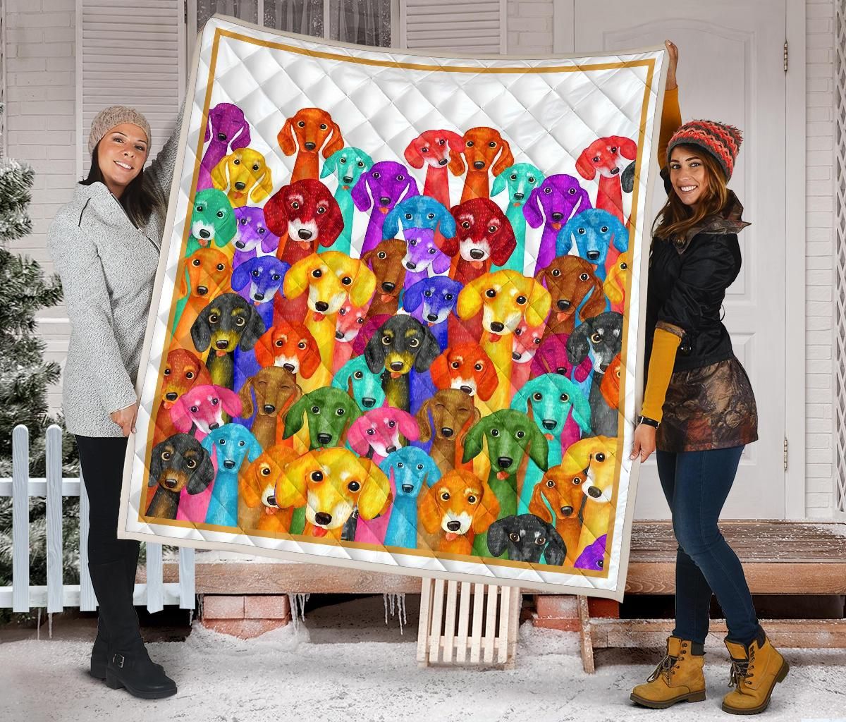 Dachshund Quilt Blanket Dhc09121514Dd