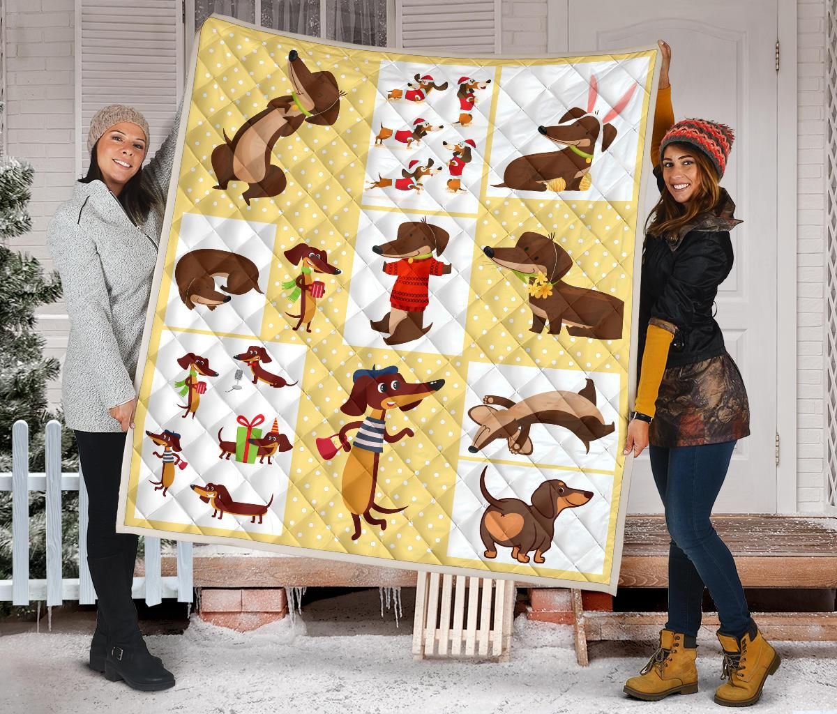 Dachshund Quilt Blanket Dhc09121536Dd