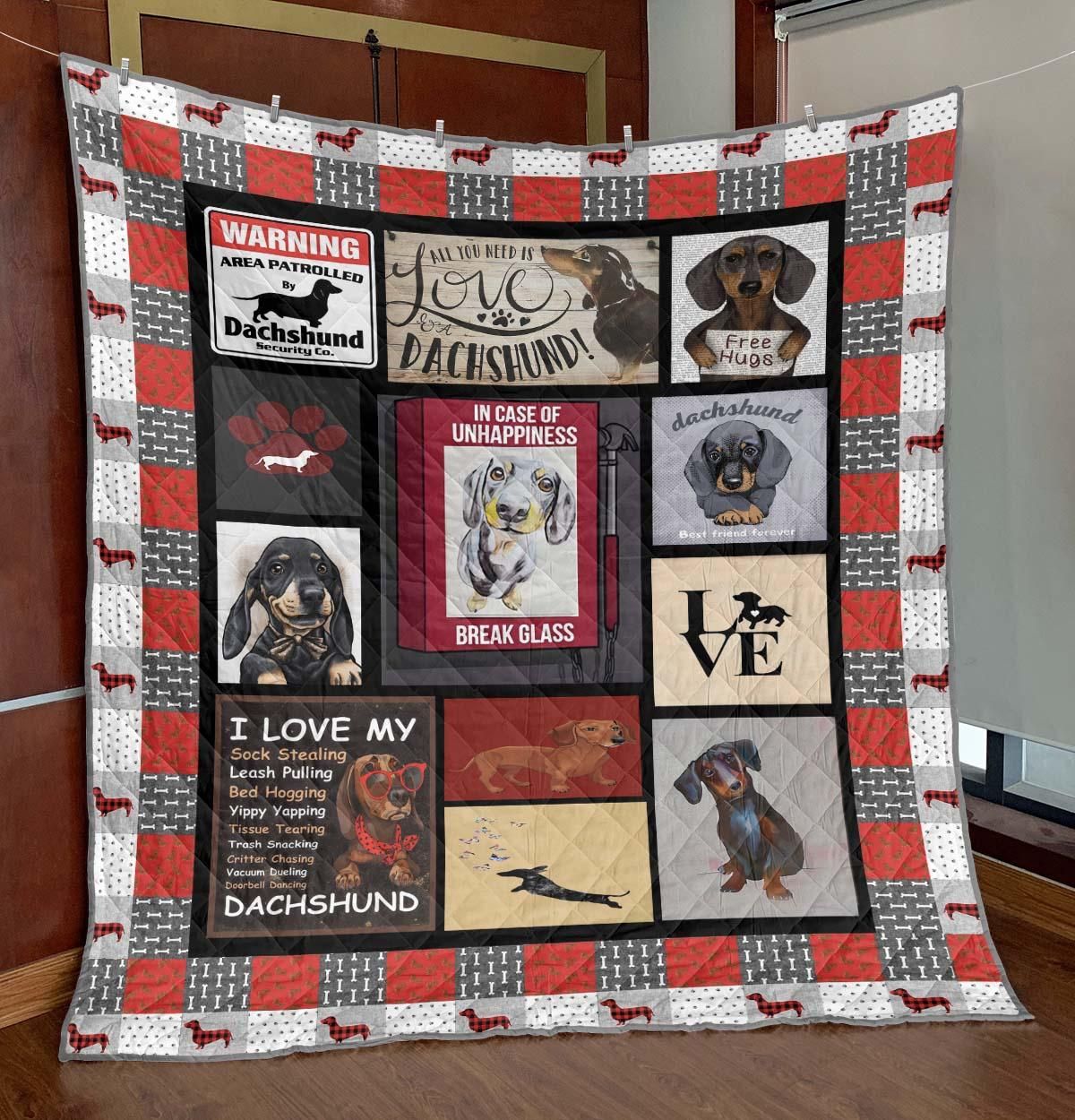 Dachshund Quilt Blanket DHC13122937VT