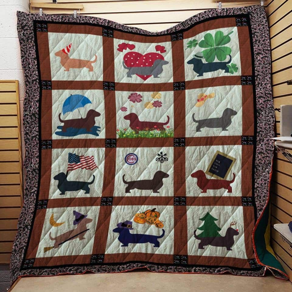 Dachshund Quilt Blanket DHC1312553VT