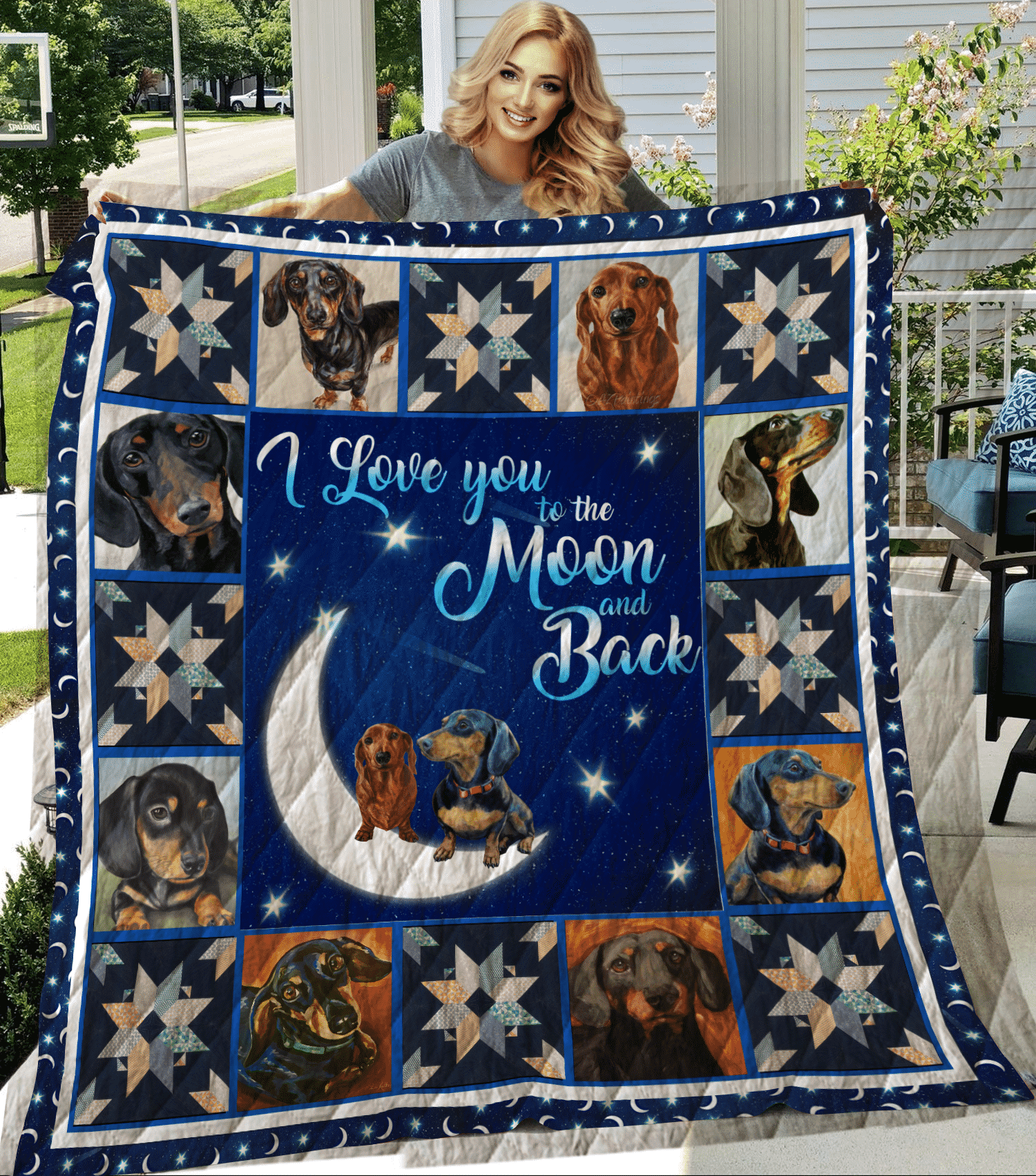 Dachshund Quilt Blanket DHC1312624VT