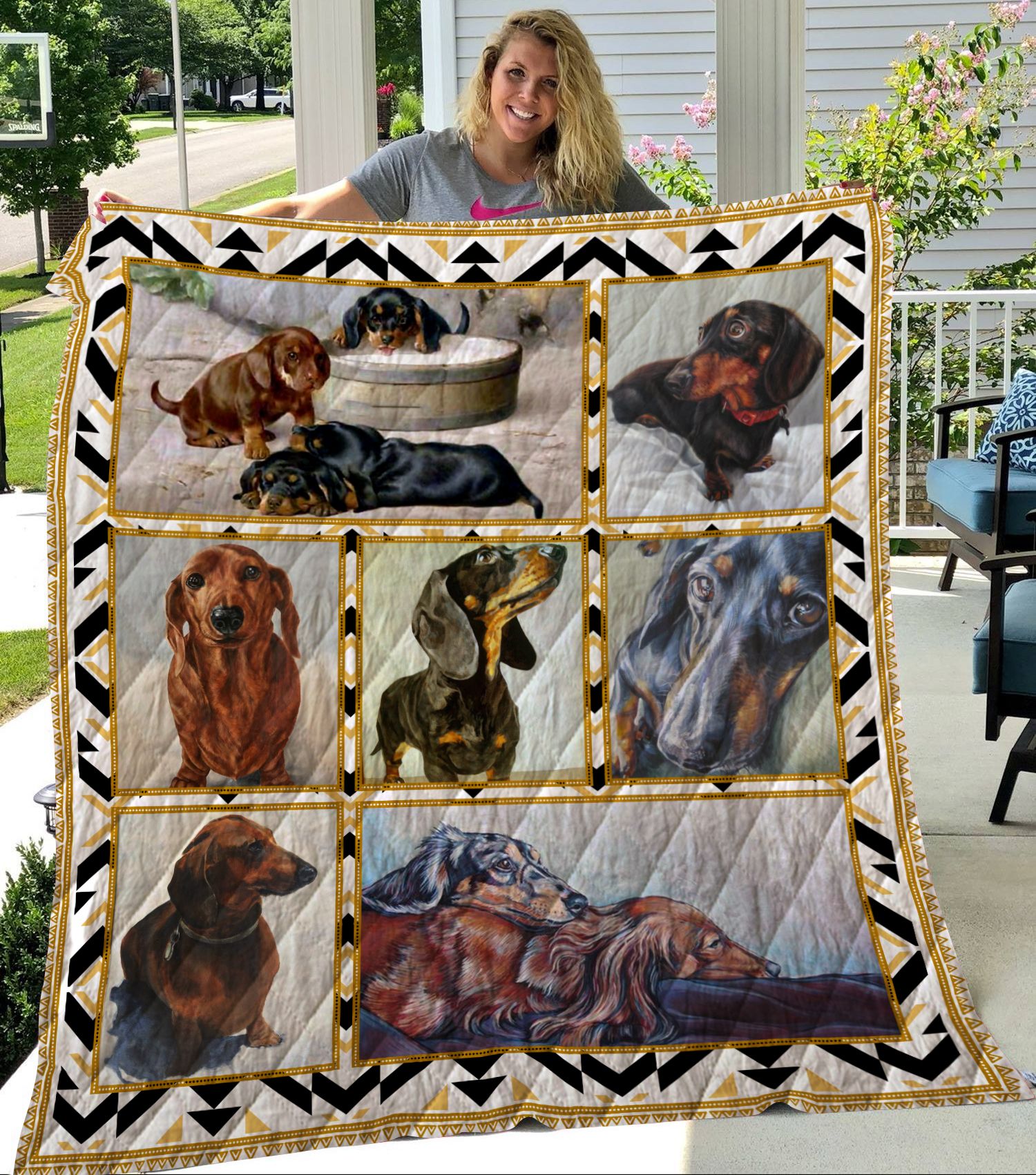 Dachshund Quilt Blanket DHC3101128LT