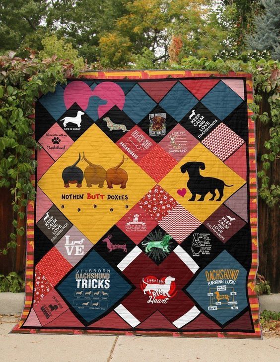 Dachshund Quilt Blanket DHC310188LT