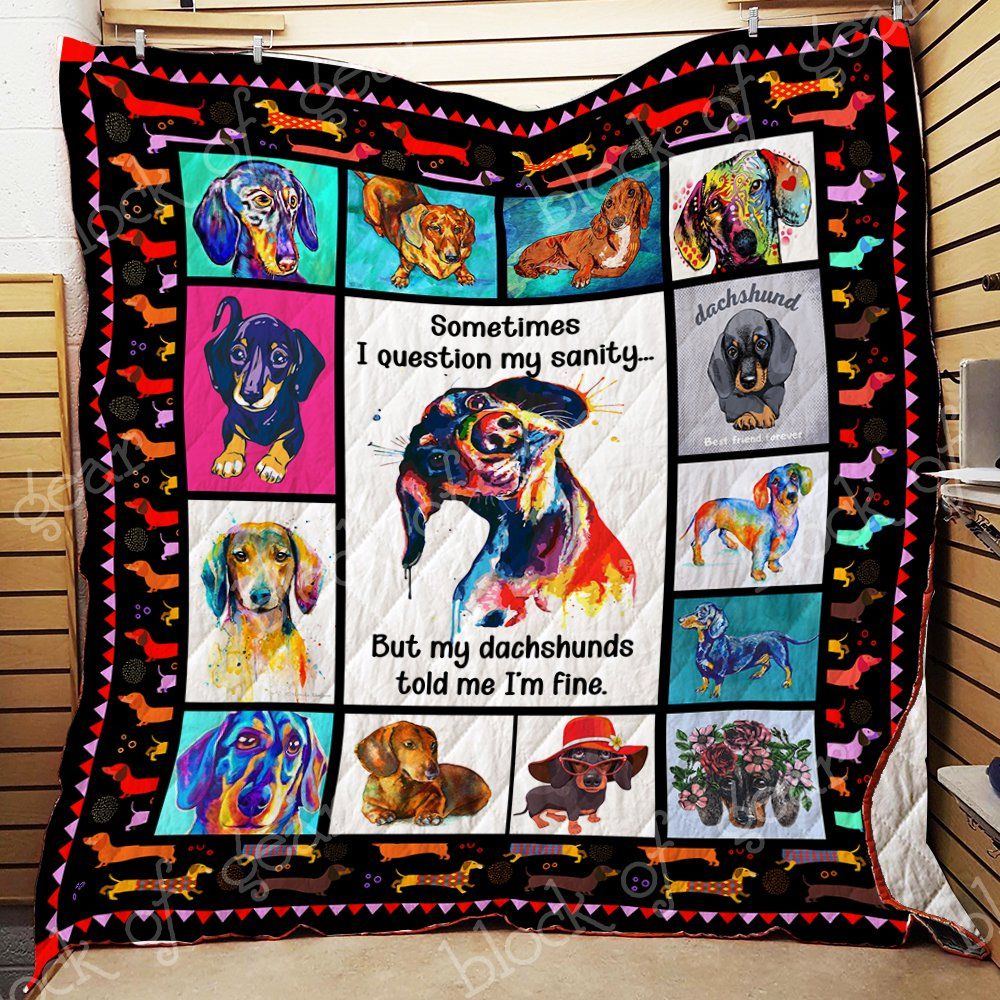 Dachshund Quilt Dh436 Dhc11123680Dd