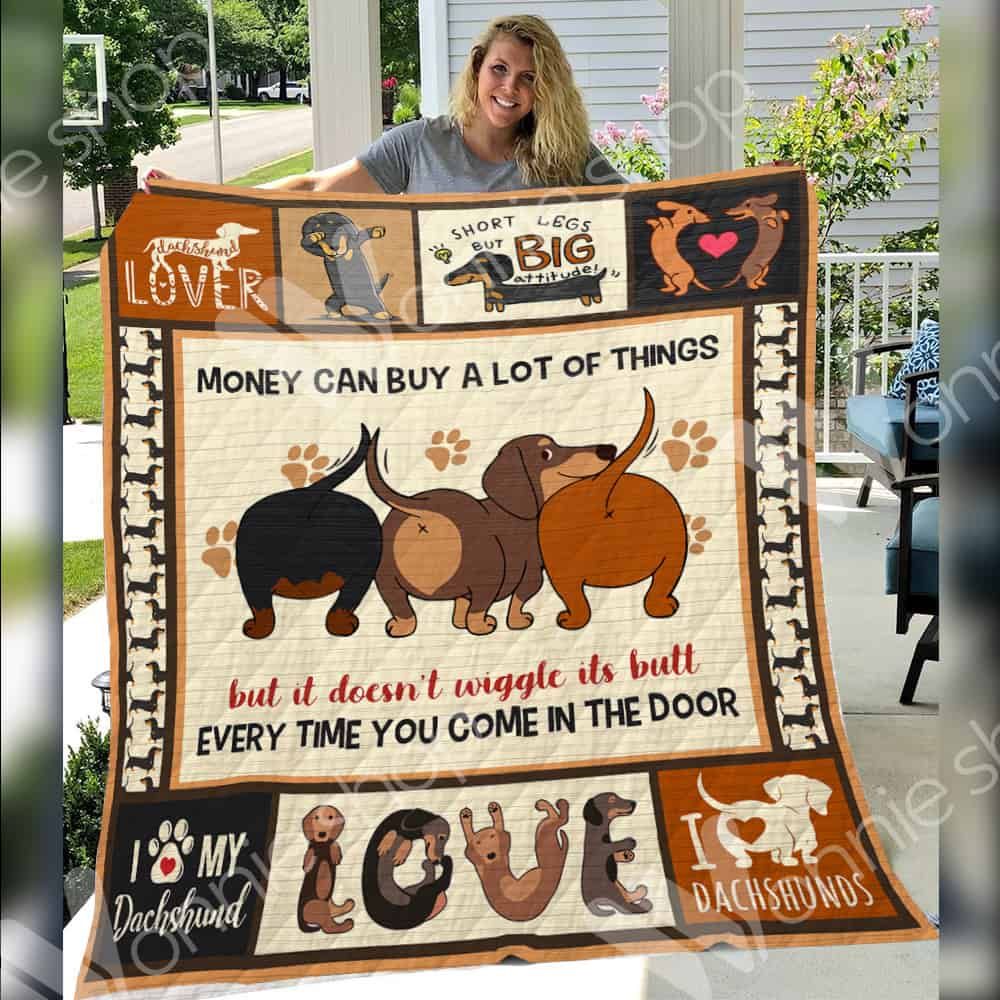 Dachshund Short Legs But Big Attitude Quilt Blanket Christmas Christmas Gifts Merry Christmas Holiday Gifts Gift Dhc03011252Dd