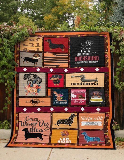 Dachshund Sleeps With Dachshund Quilt Blanket Dhc03011367Dd