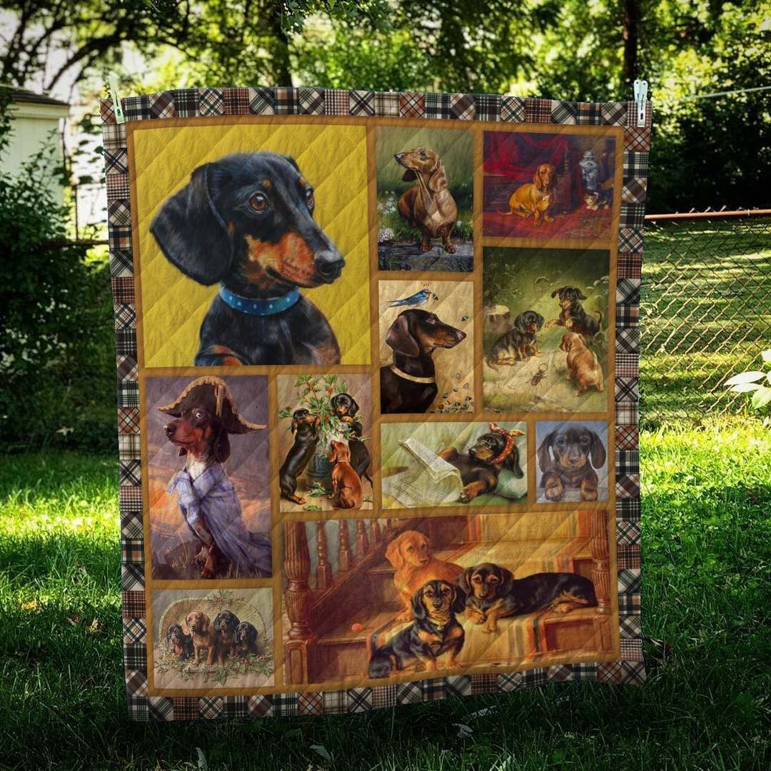 Dachshund Story CL10100105MDQ Quilt Blanket