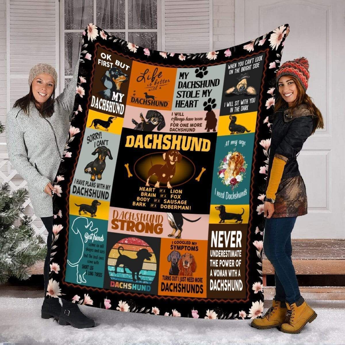Dachshund Strong Fleece Blanket Gift For Dog Lovers