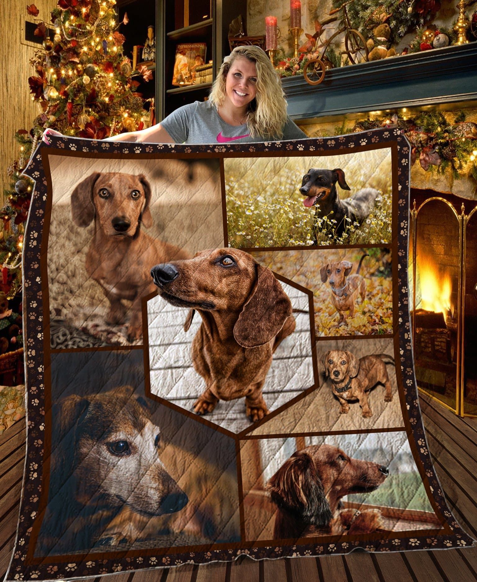 Dachshund Take Me Back Home 2012 Quilt Blanket Christmas Christmas Gifts Merry Christmas Holiday Gifts Gift Dhc03011194Dd