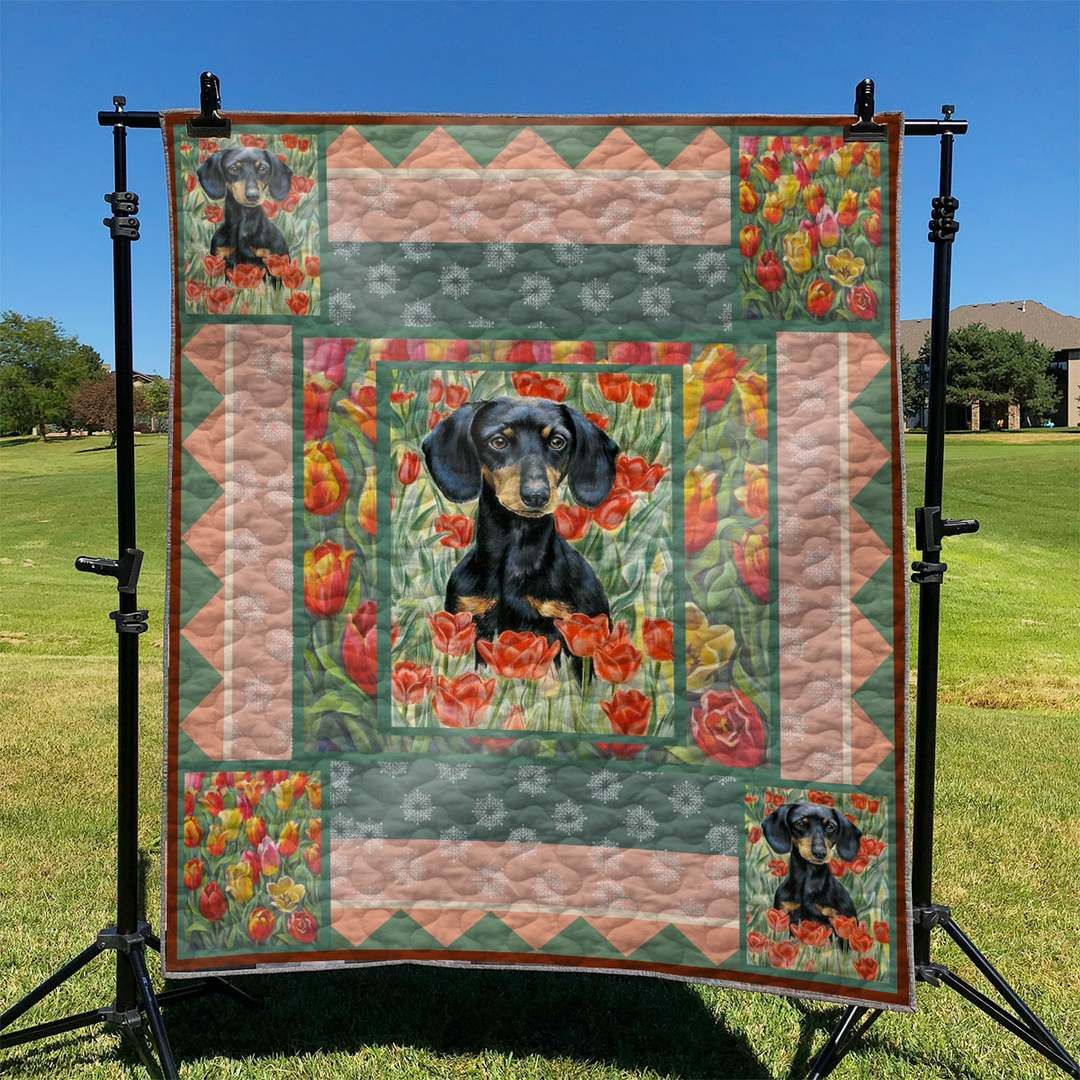 Dachshund TD2809327 Quilt Blanket
