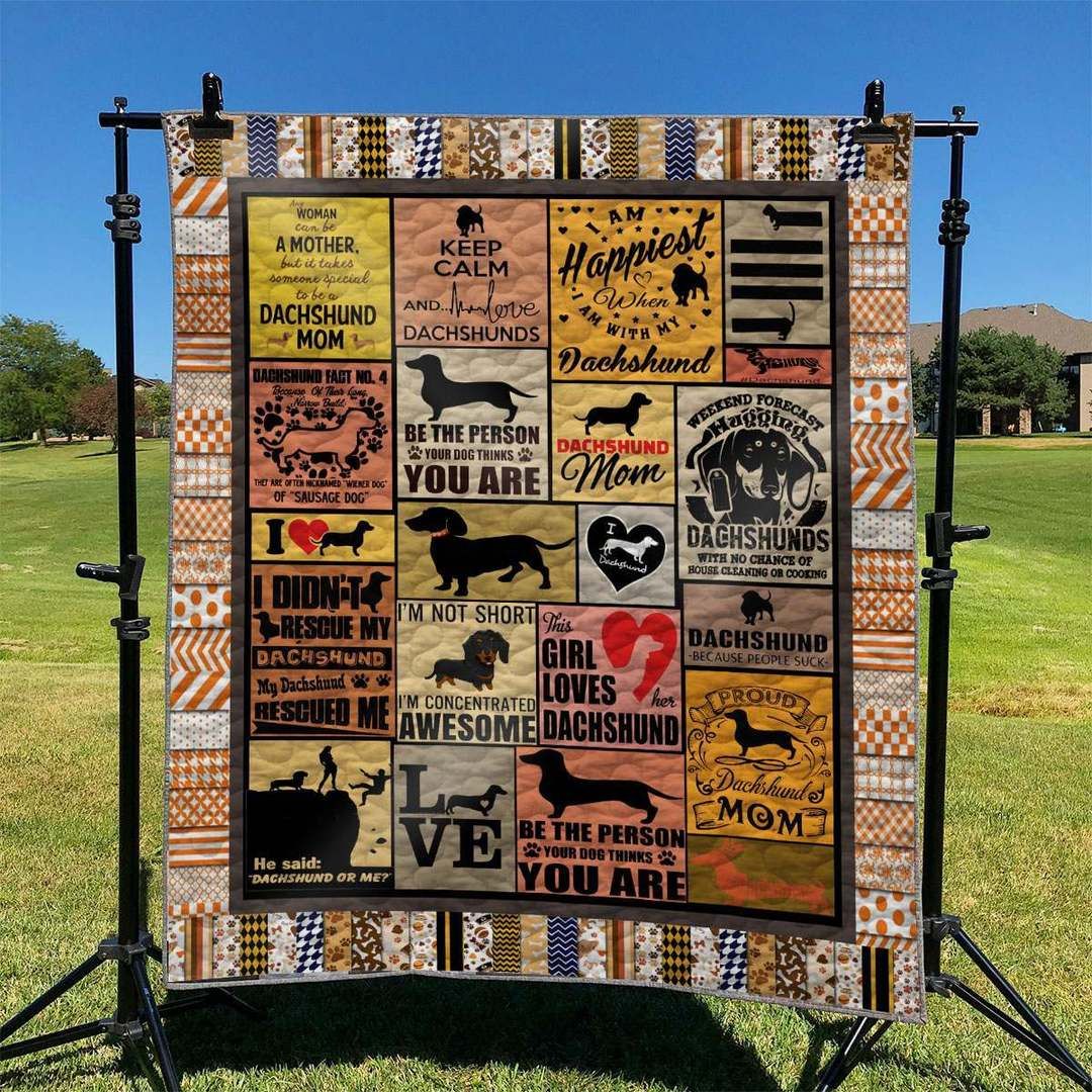 Dachshund TD2809334 Quilt Blanket