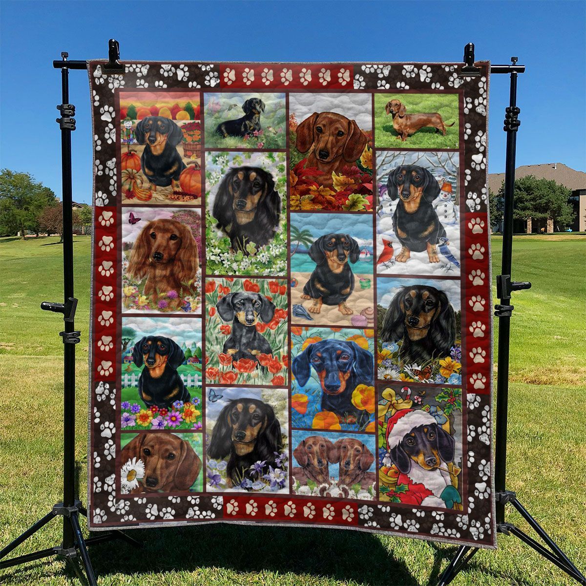 Dachshund TD2809337 Quilt Blanket