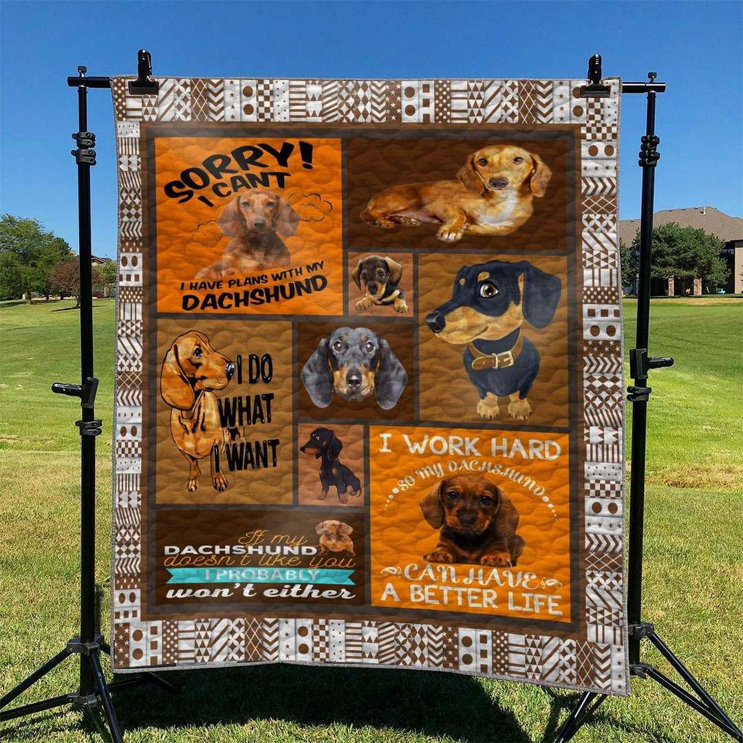 Dachshund TD2809339 Quilt Blanket
