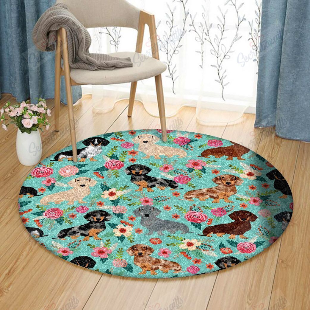 Dachshund Round Carpet