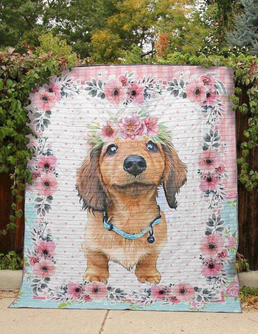 Dachshund The Wet Nose CLT190634 Quilt Blanket