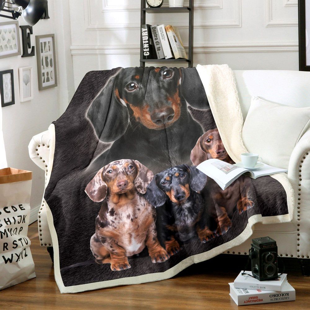 Dachshund Sherpa Fleece