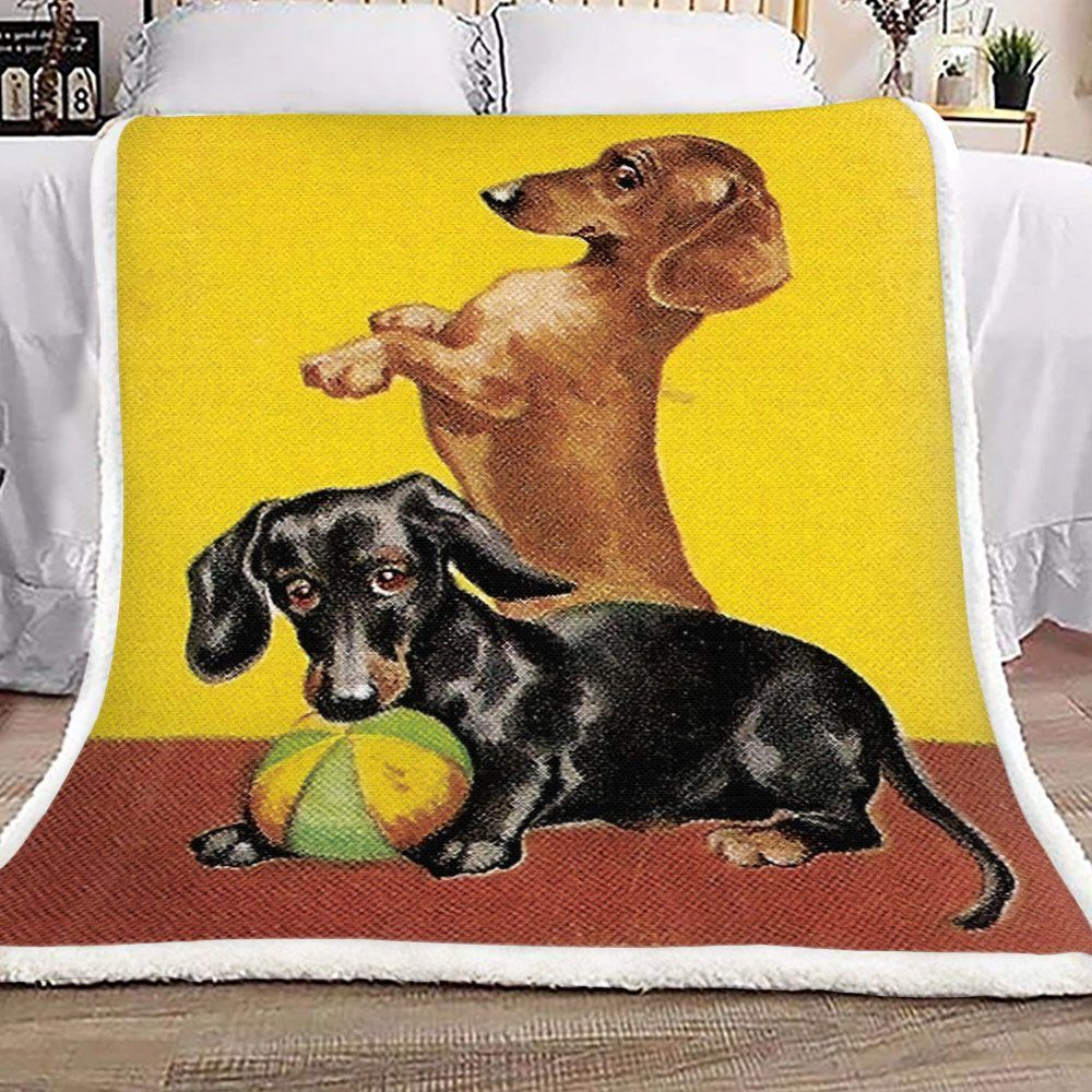 Dachshund Sherpa Fleece