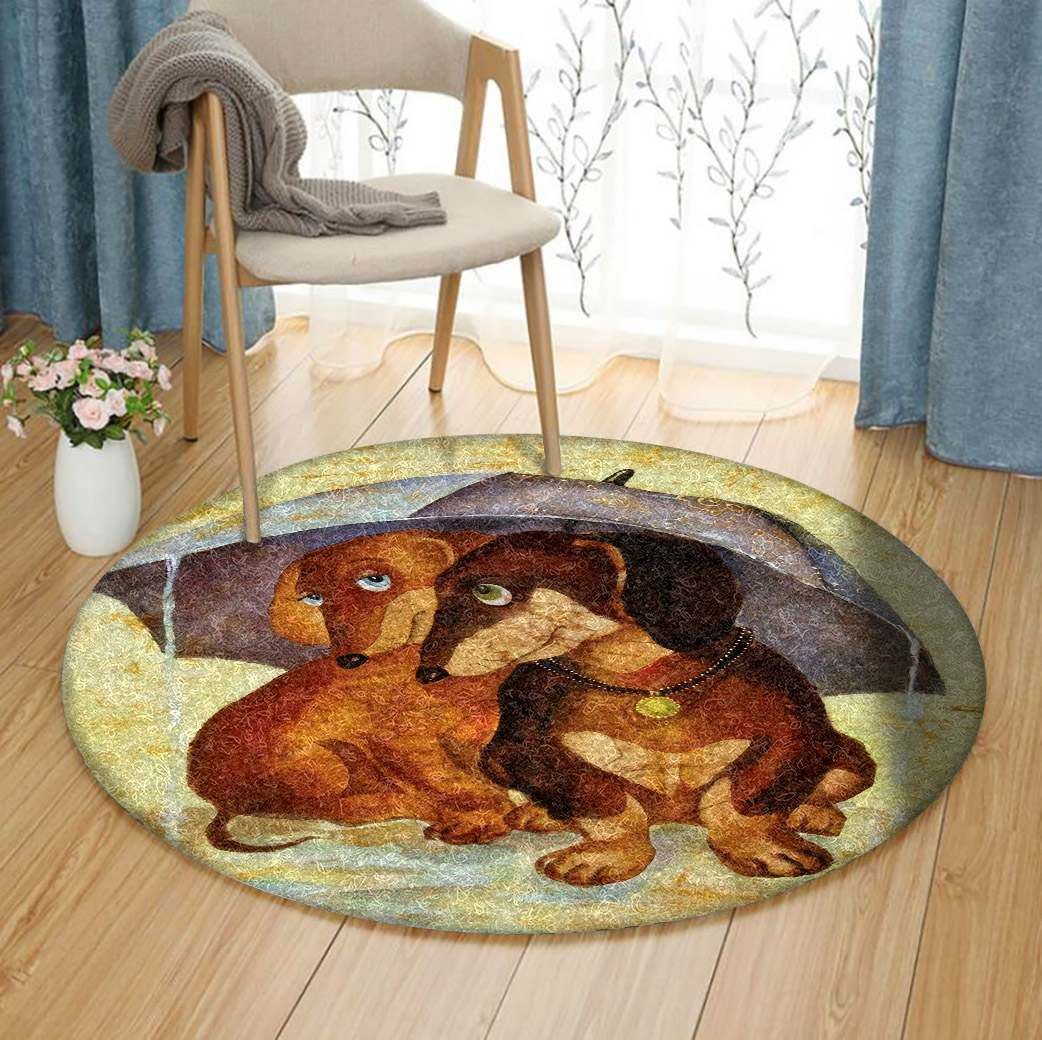 Dachshund Round Carpet