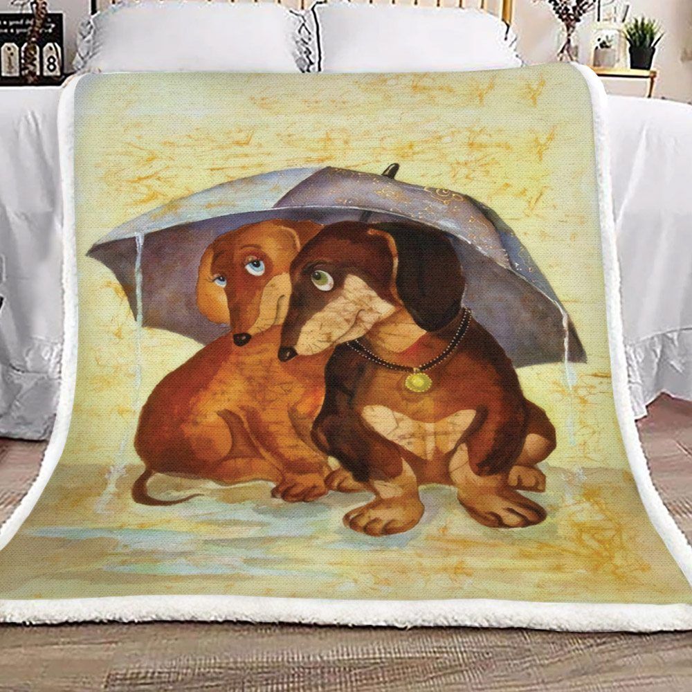 Dachshund Sherpa Fleece