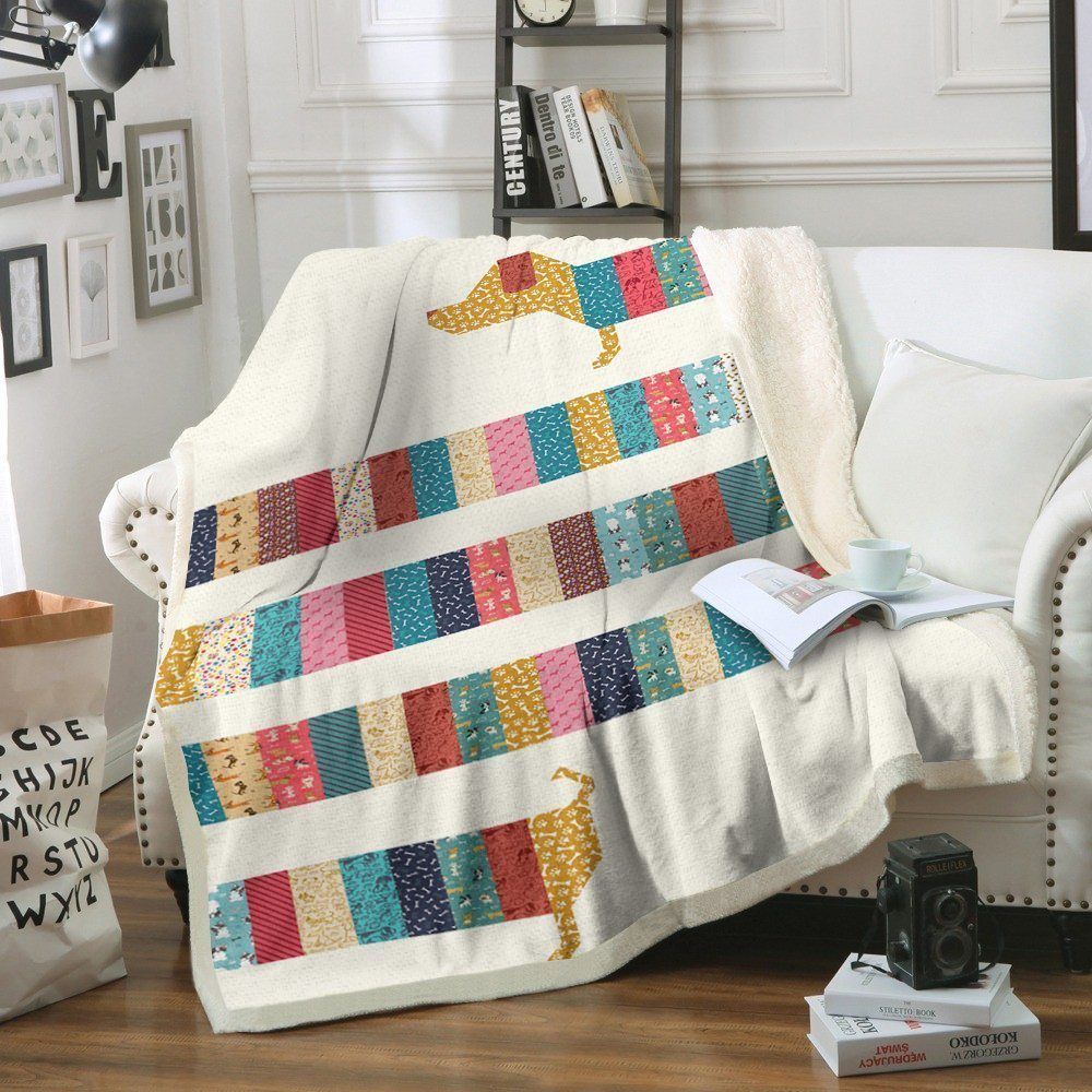 Dachshund Sherpa Fleece