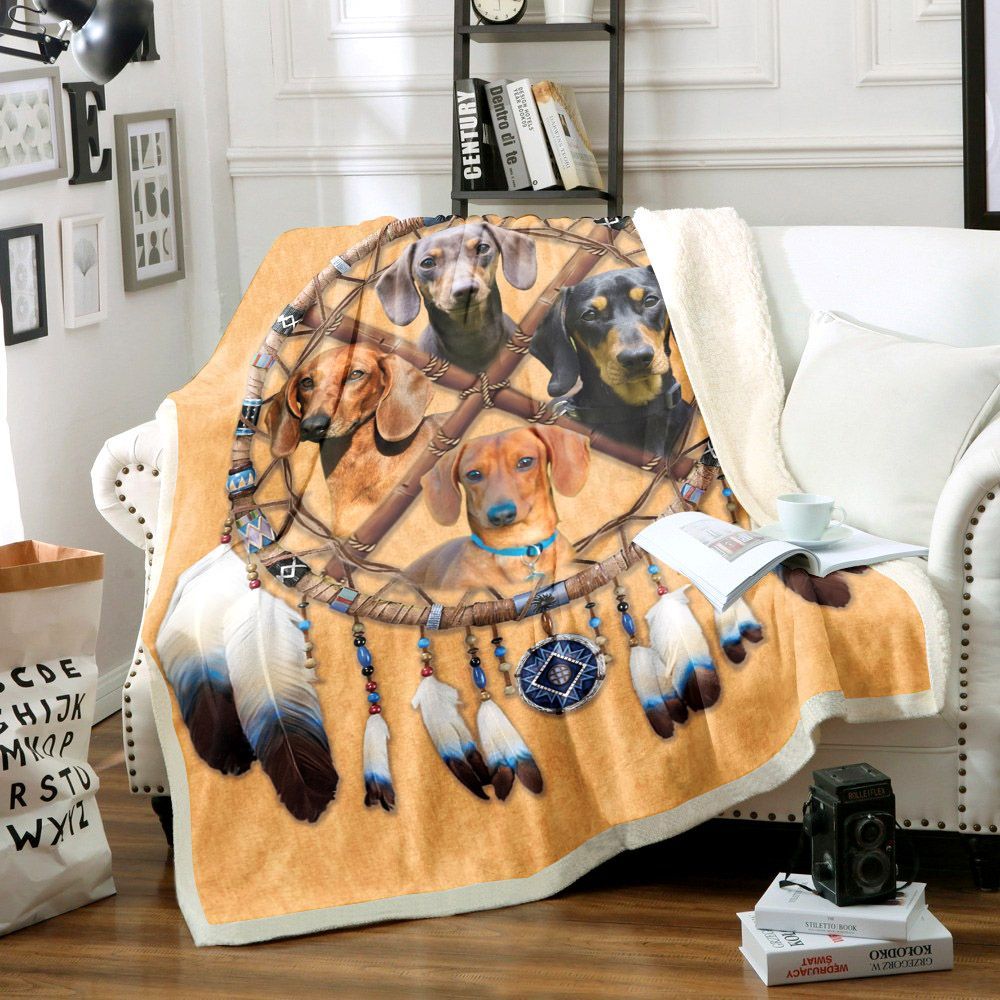 Dachshund Sherpa Fleece