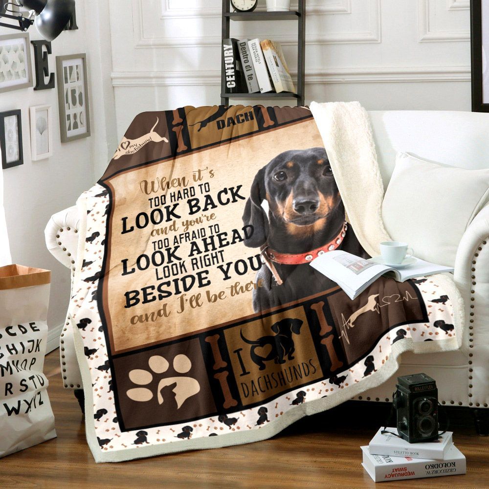 Dachshund Sherpa Fleece