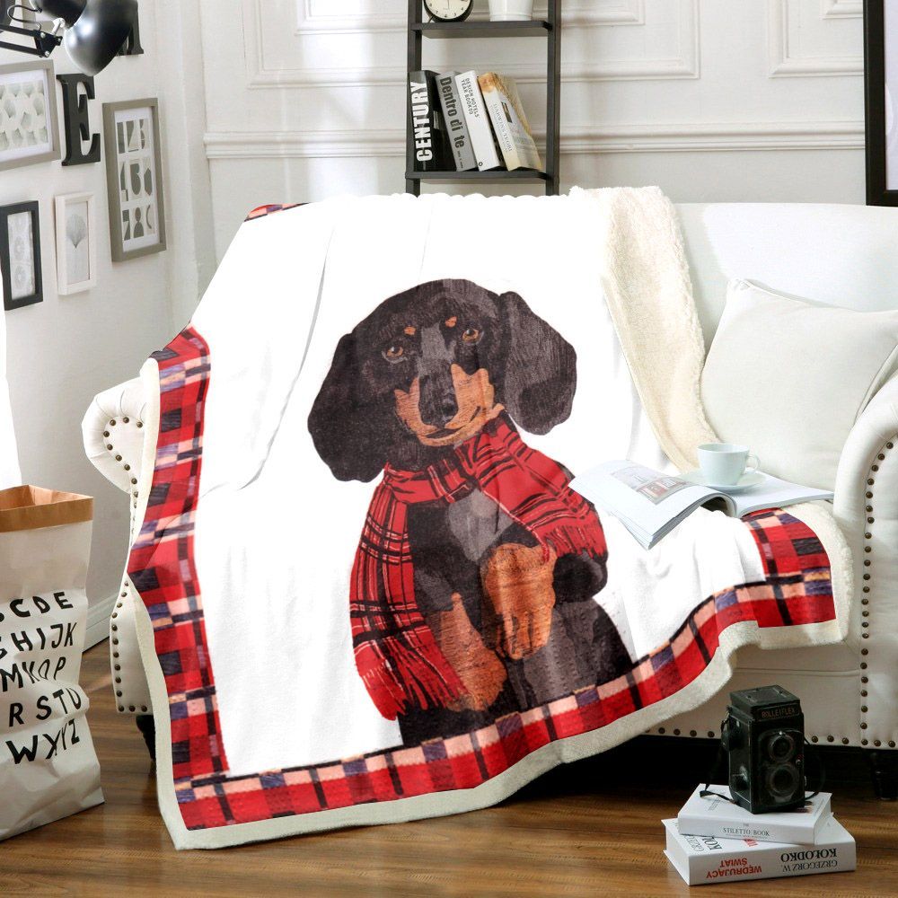 Dachshund Sherpa Fleece