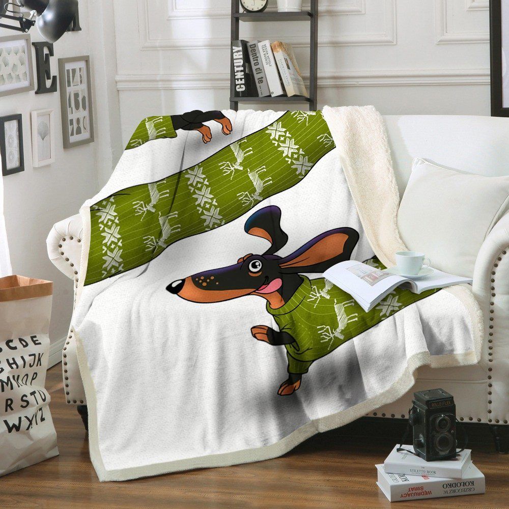 Dachshund Sherpa Fleece