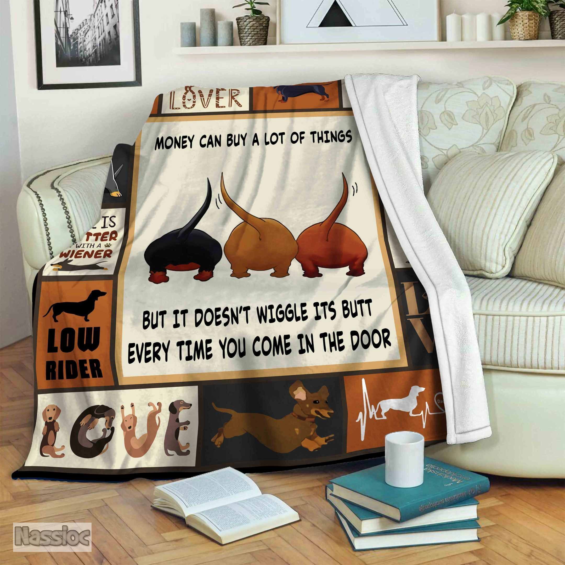 Dachshund Fleece Blanket