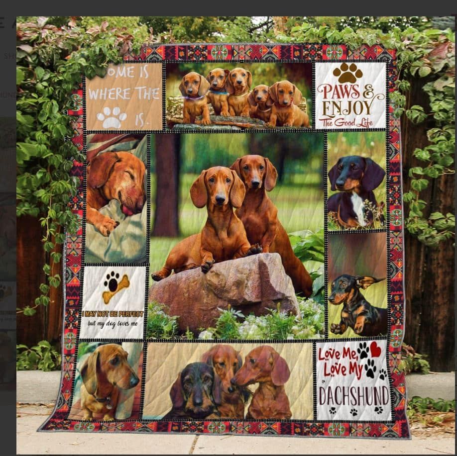 Dachshund Where Paw Is Quilt Blanket DHC31121770TD