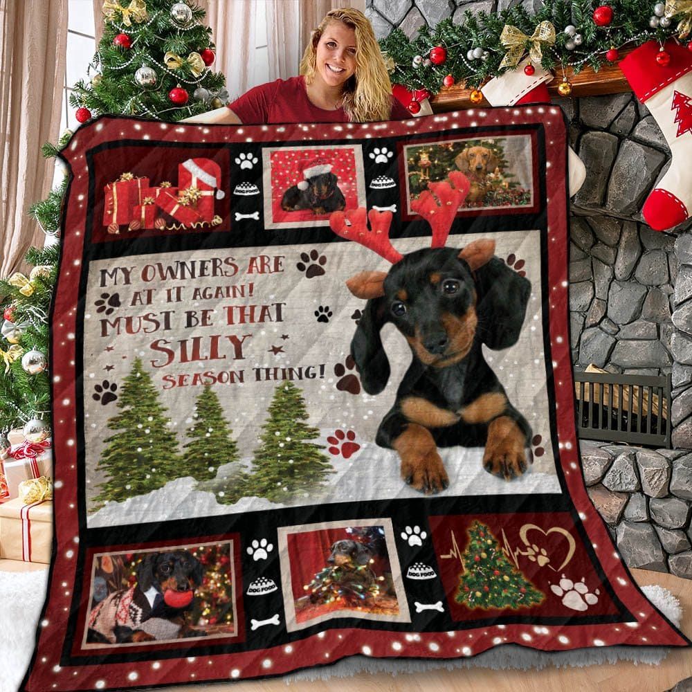 Dachshund Where You Go I Follow Quilt Blanket Christmas Christmas Gifts Merry Christmas Holiday Gifts Gift Dhc03011228Dd