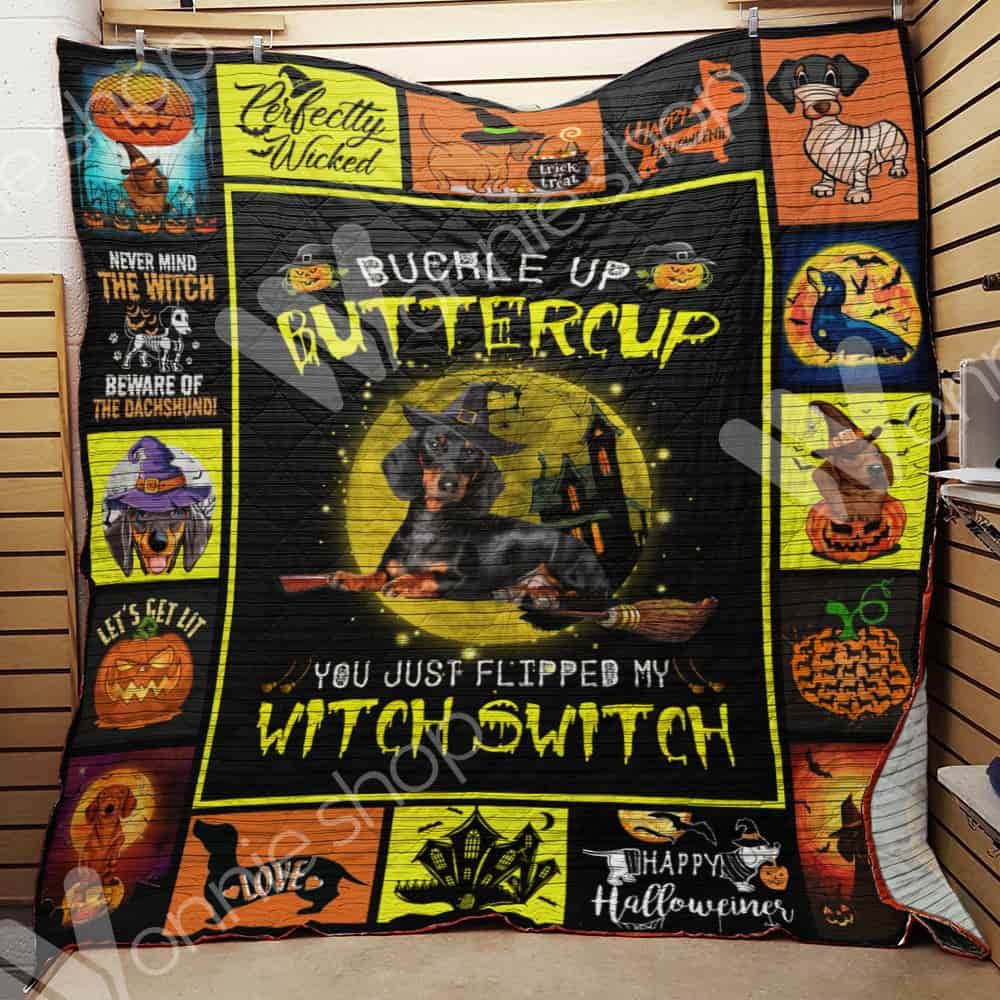 Dachshund Witch Quilt Blanket DHC1002552TD