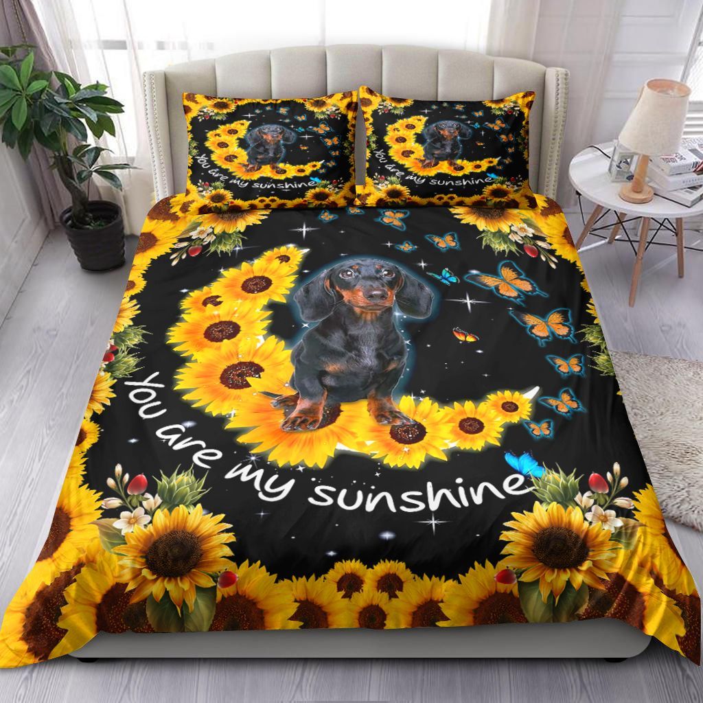 Dachshund You Are My Sunshine Bedding Set
