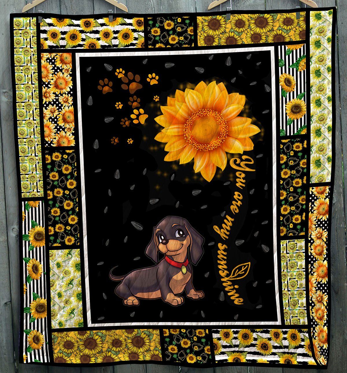 Dachshund You Are My Sunshine Quilt Blanket Dhc09121738Dd