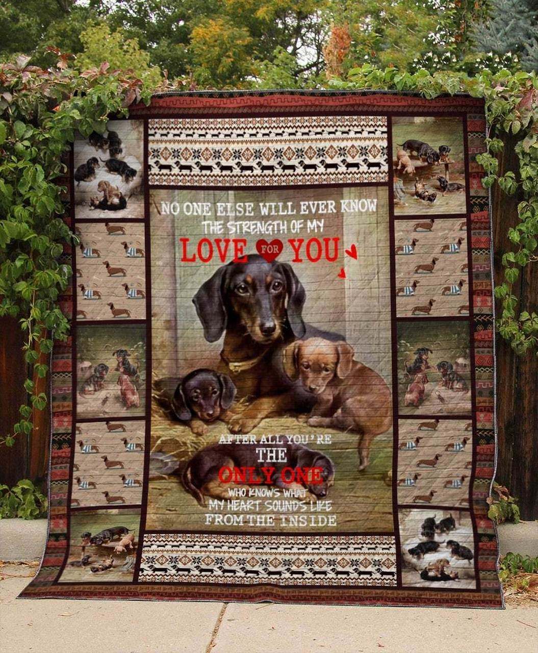 Dachshund You Make Me Wanna Try Quilt Blanket Dhc03011136Dd