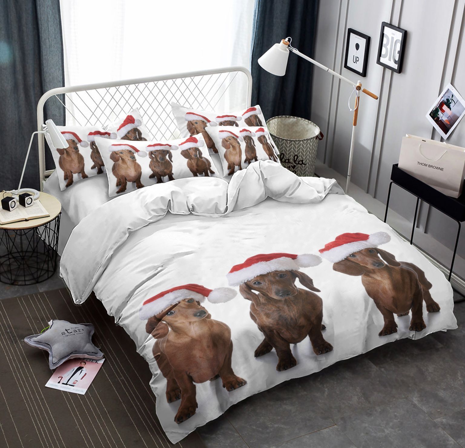 Dachshunds Christmas Bedding Set