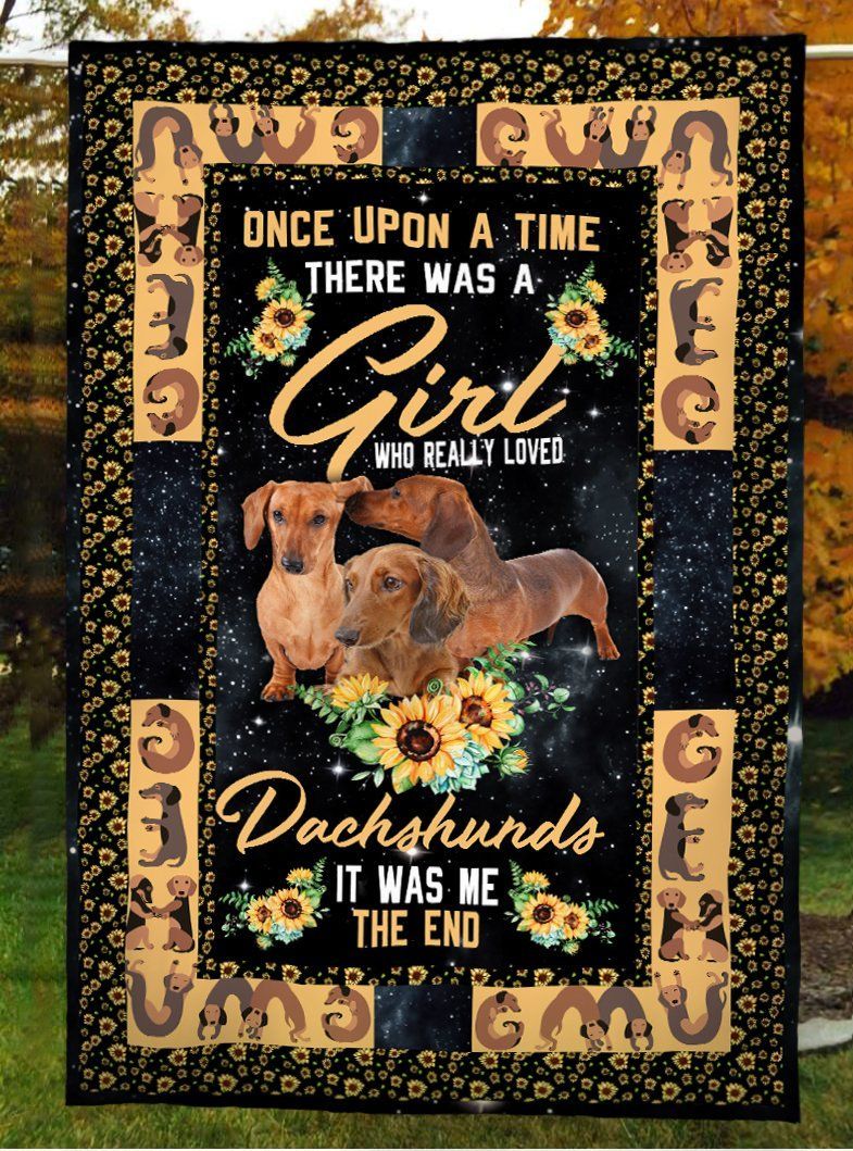 Dachshunds Sherpa Fleece Blanket