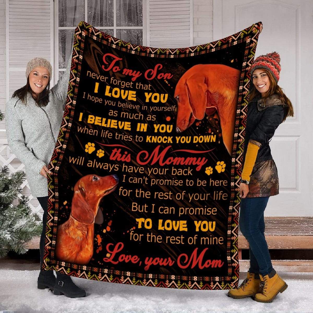 Dachshunds Dog Fleece Blanket