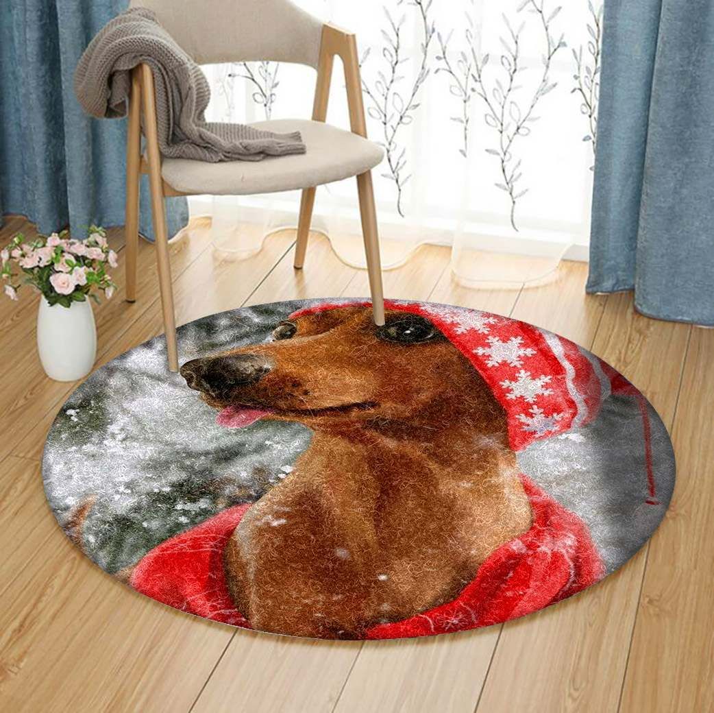 Dachshunds Round Carpet