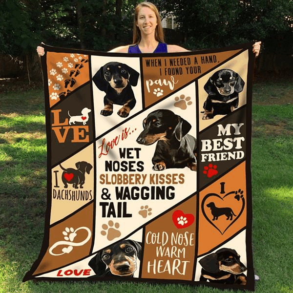 Dachshunds Love Quilt Blanket DHC150120754TD