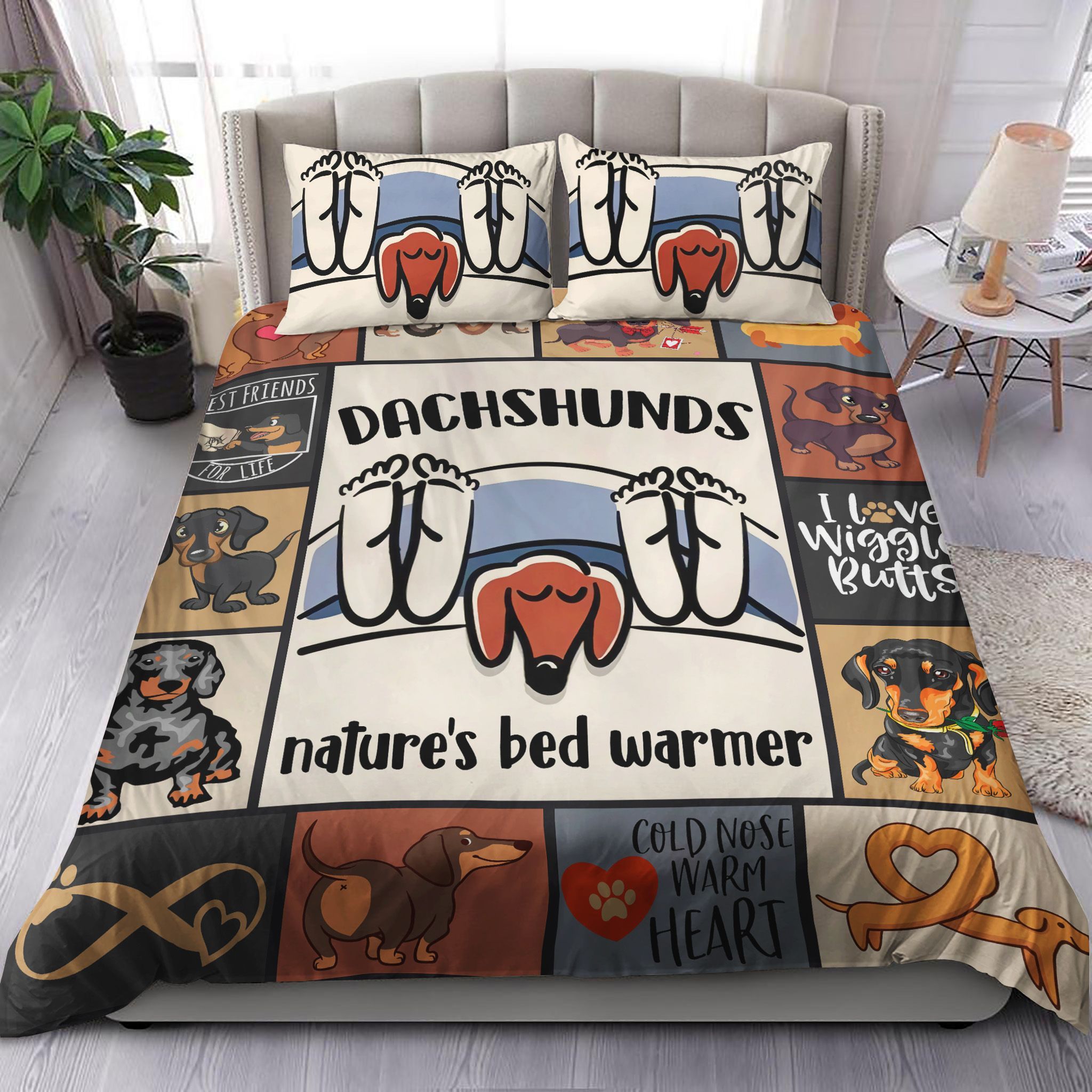 Dachshunds Natures Warmer For Mom Bedding Set