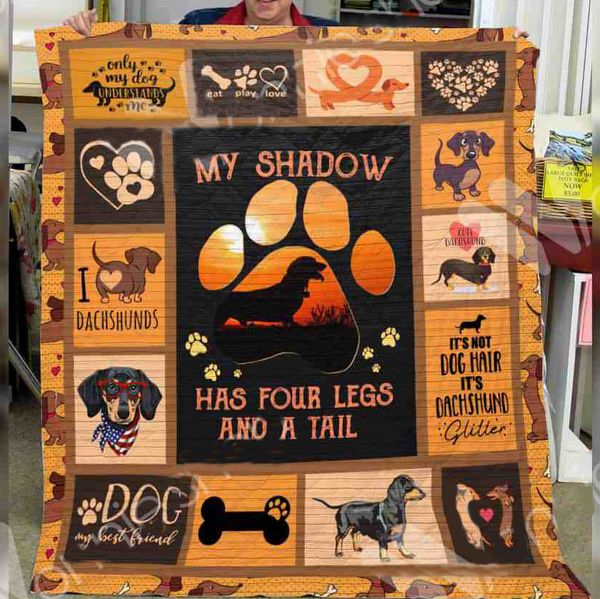 Dachshunds Paws Quilt Blanket DHC150120752TD