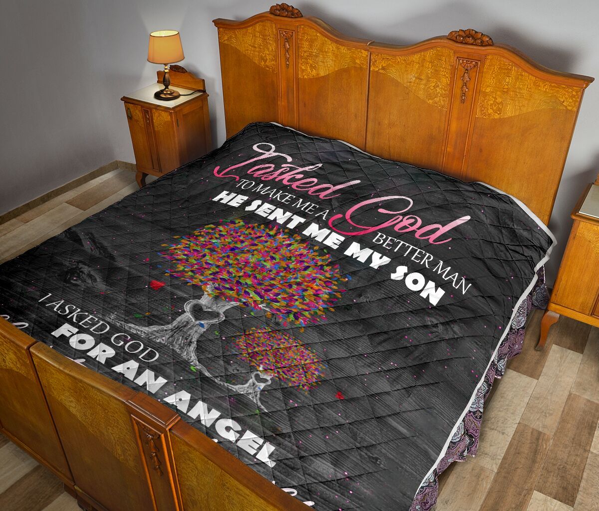 Dad And Daughter Quilt Blanket DHC02011781DD