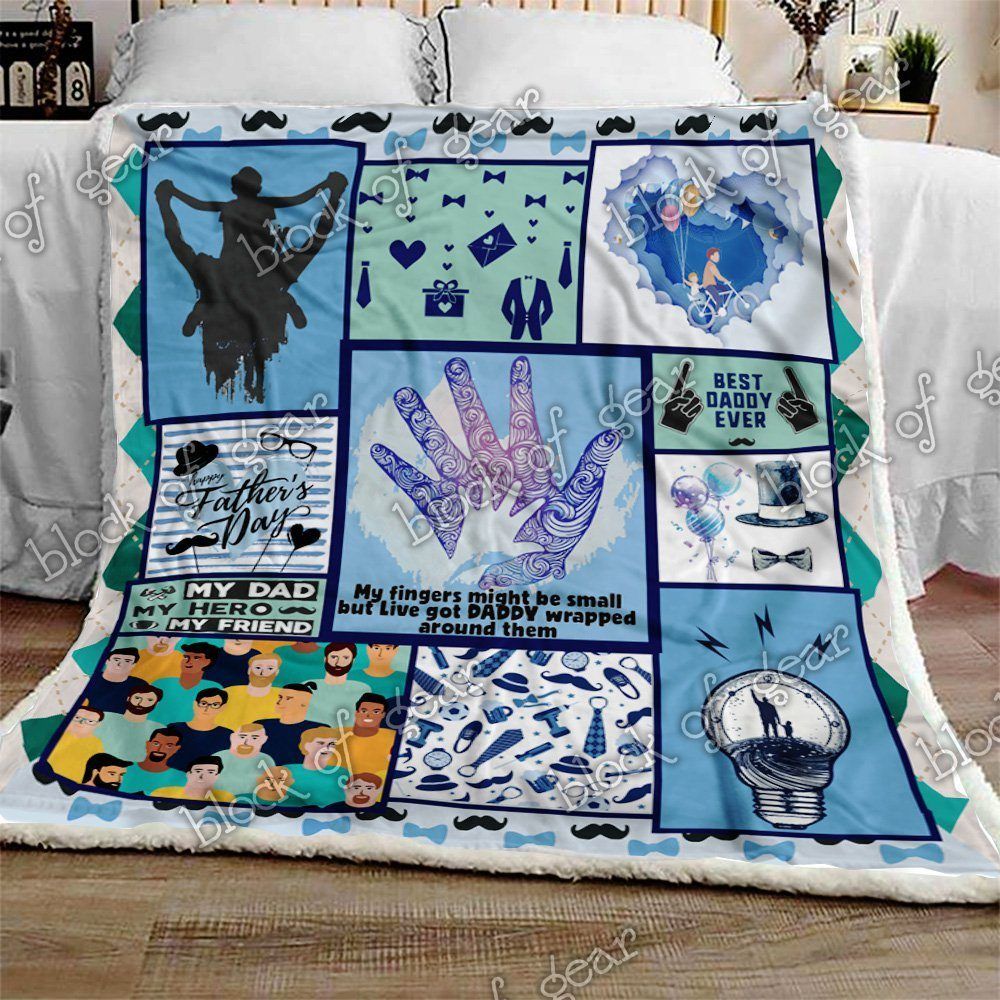 Dad Sherpa Fleece Blanket