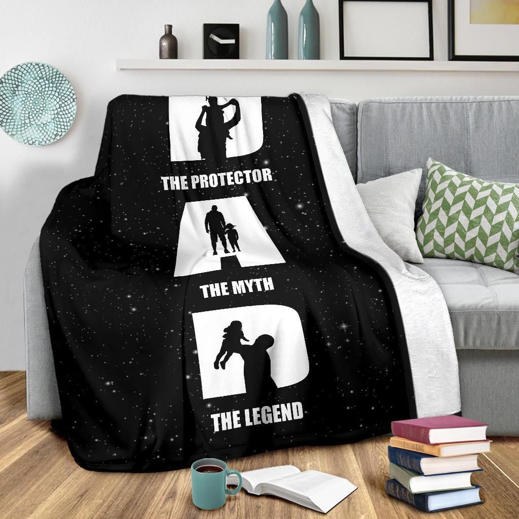 Dad Sherpa Fleece Blanket