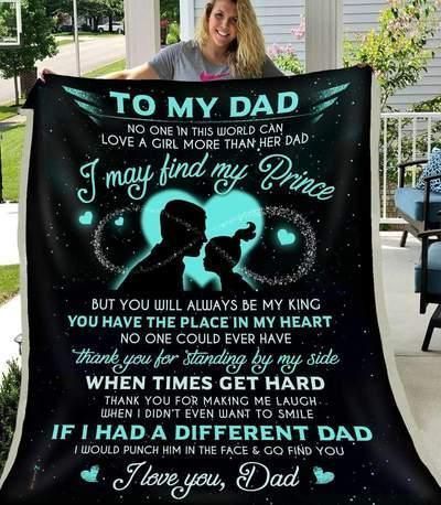Dad No One In This World Sherpa Fleece Blanket