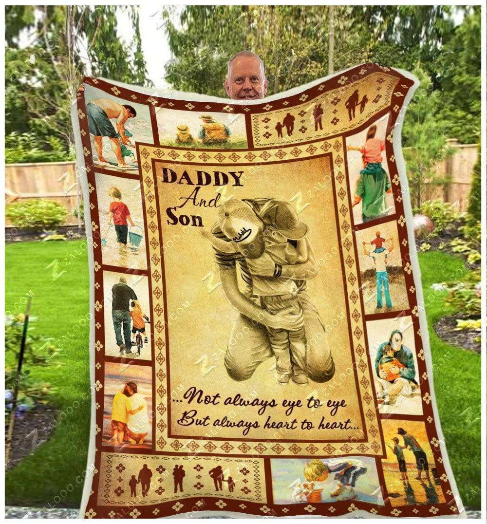 Dad Son Sherpa Fleece Blanket