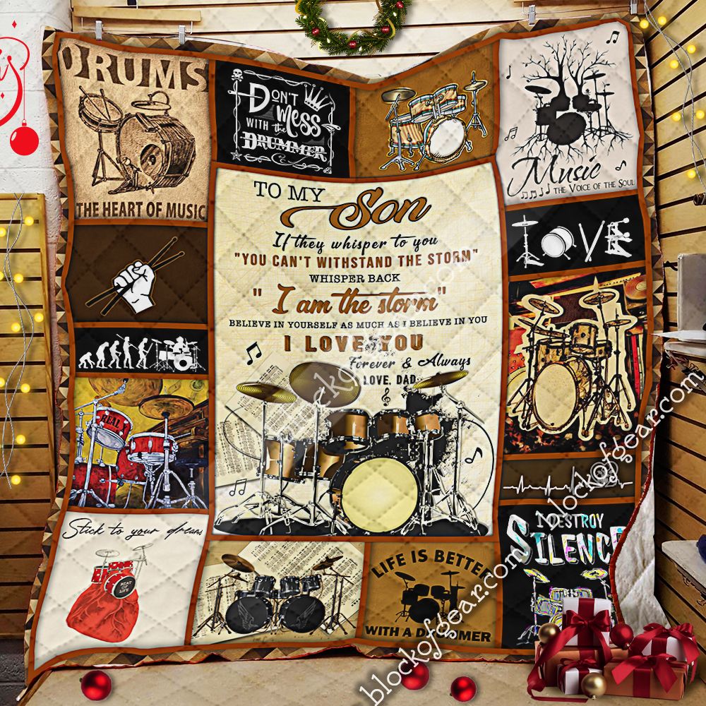 Dad Son Drum LNT0712029 Quilt Blanket