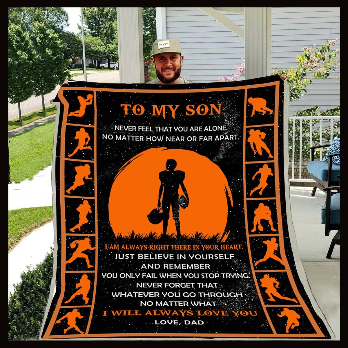 Dad Son Never Feel That You Are Alone Lda Quilt Blanket DHC3101329LT