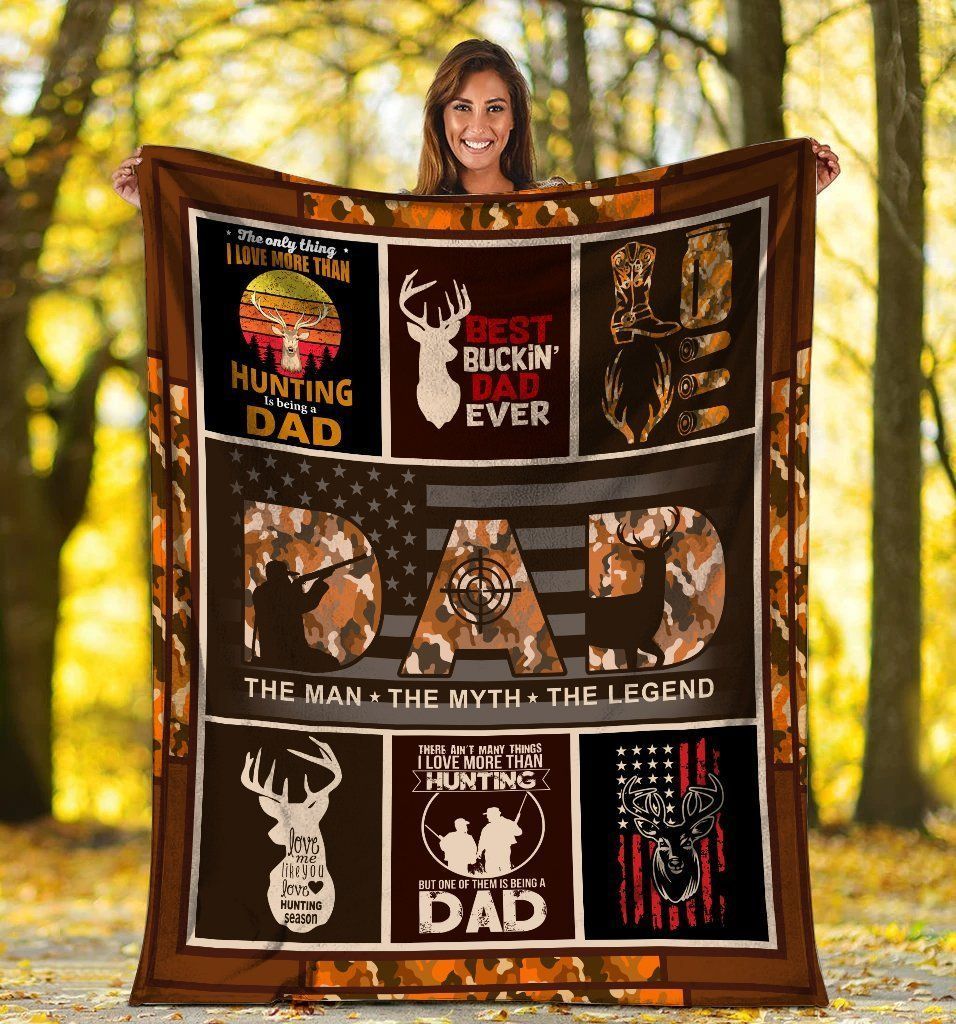 Dad The Man The Myth The Legend For Dad Fleece Blanket